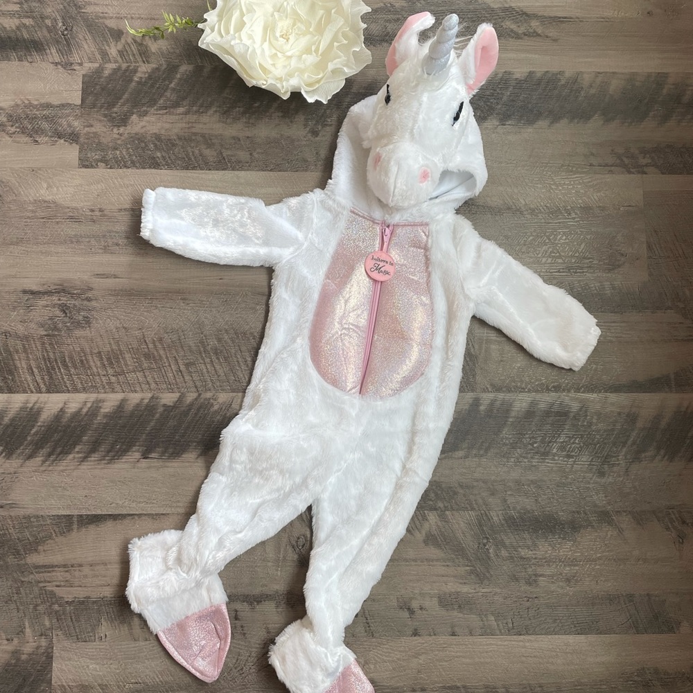 🦄Fuzzy Unicorn Costume